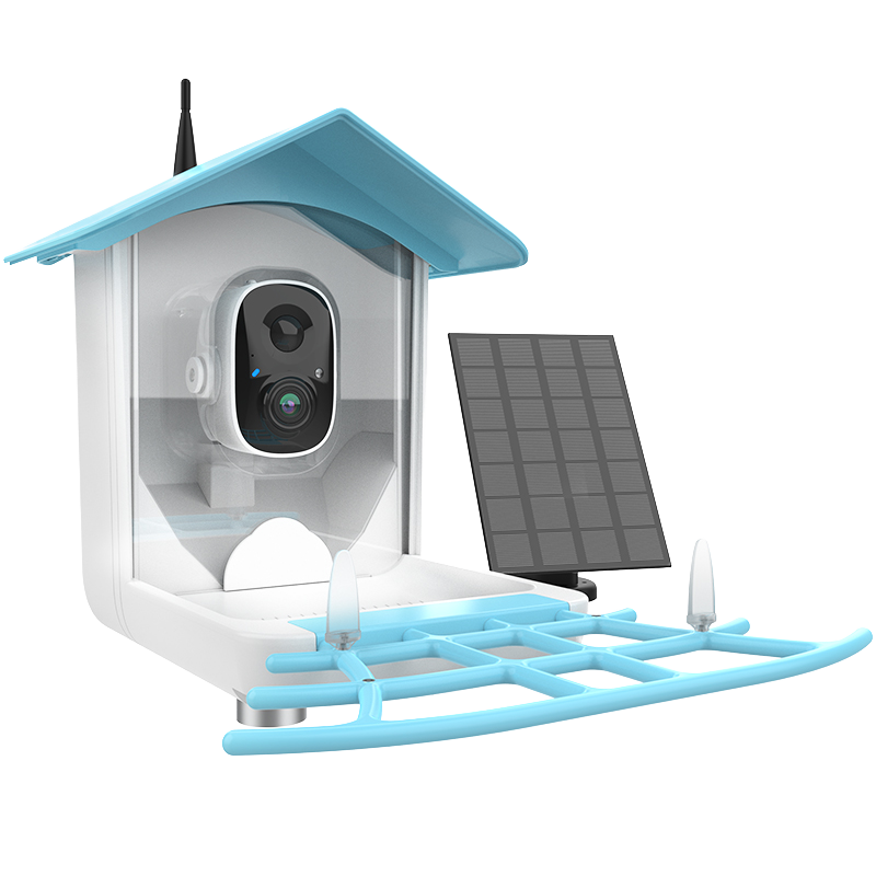 Smart Bird Feeder Camera - Intelligenter Solarbetriebener Tierfütterer 1080P Nachtsichtkamera Drahtloses