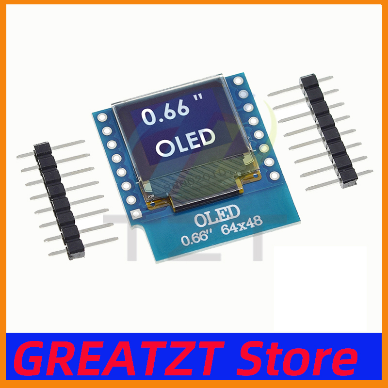 Smart Garden Esp32 - GREATZT 0,66 Zoll OLED-Displaymodul für WEMOS