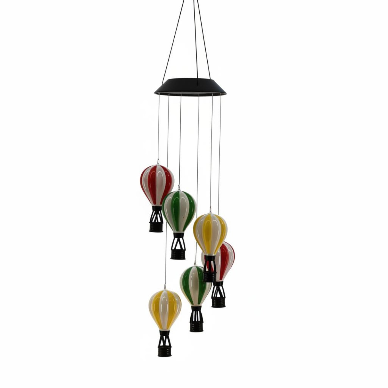 Smart Garden Balloon - Solarbetriebener Heißluftballon-Windspiel mit Farbwechsel, Automatisches Ein/Aus