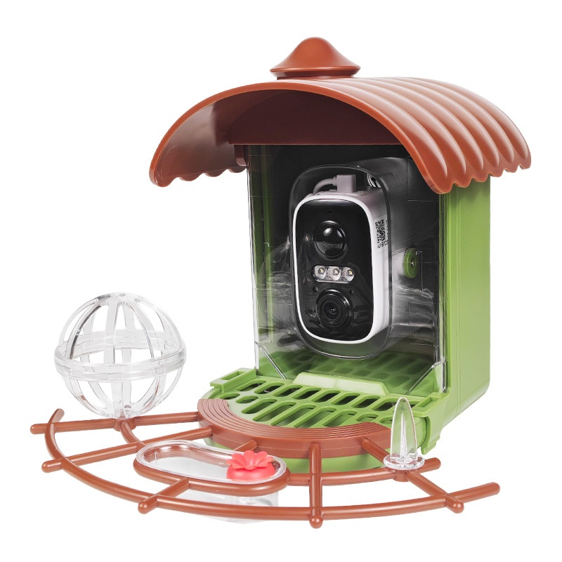 Smart Bird Feeder Camera - Solarbetriebener automatischer intelligenter AI-Vogelfutterspender mit Kamera,
