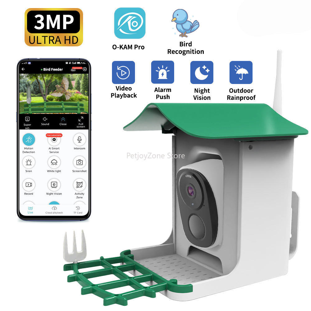 OEM 3MP O-KAM WIFI Farbnachtsi – Smart Bird Feeder Camera Bewertung und Preis