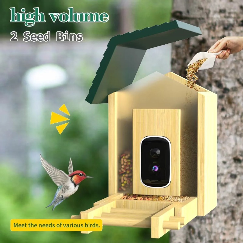 4K KI-Vogelfutterhaus-Kamera,  – Smart Bird Feeder Camera Bewertung und Preis