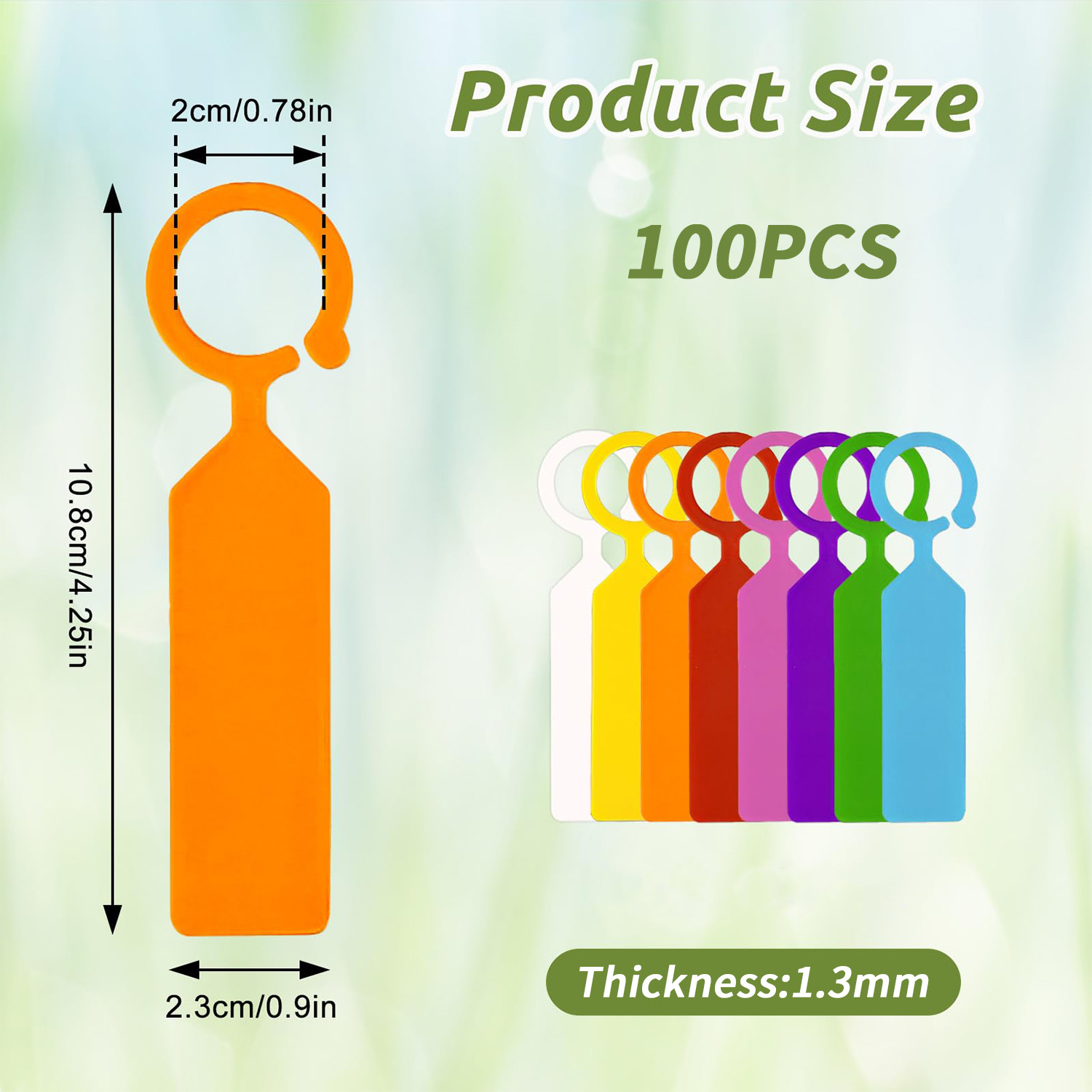 100 Stück 10,7x2,3CM Kunststof – Garden Journal Planner Bewertung und Preis