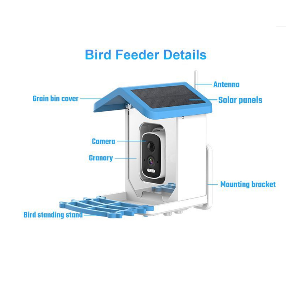 Solarbetriebene 5-Megapixel-WL – Smart Bird Feeder Camera Bewertung und Preis